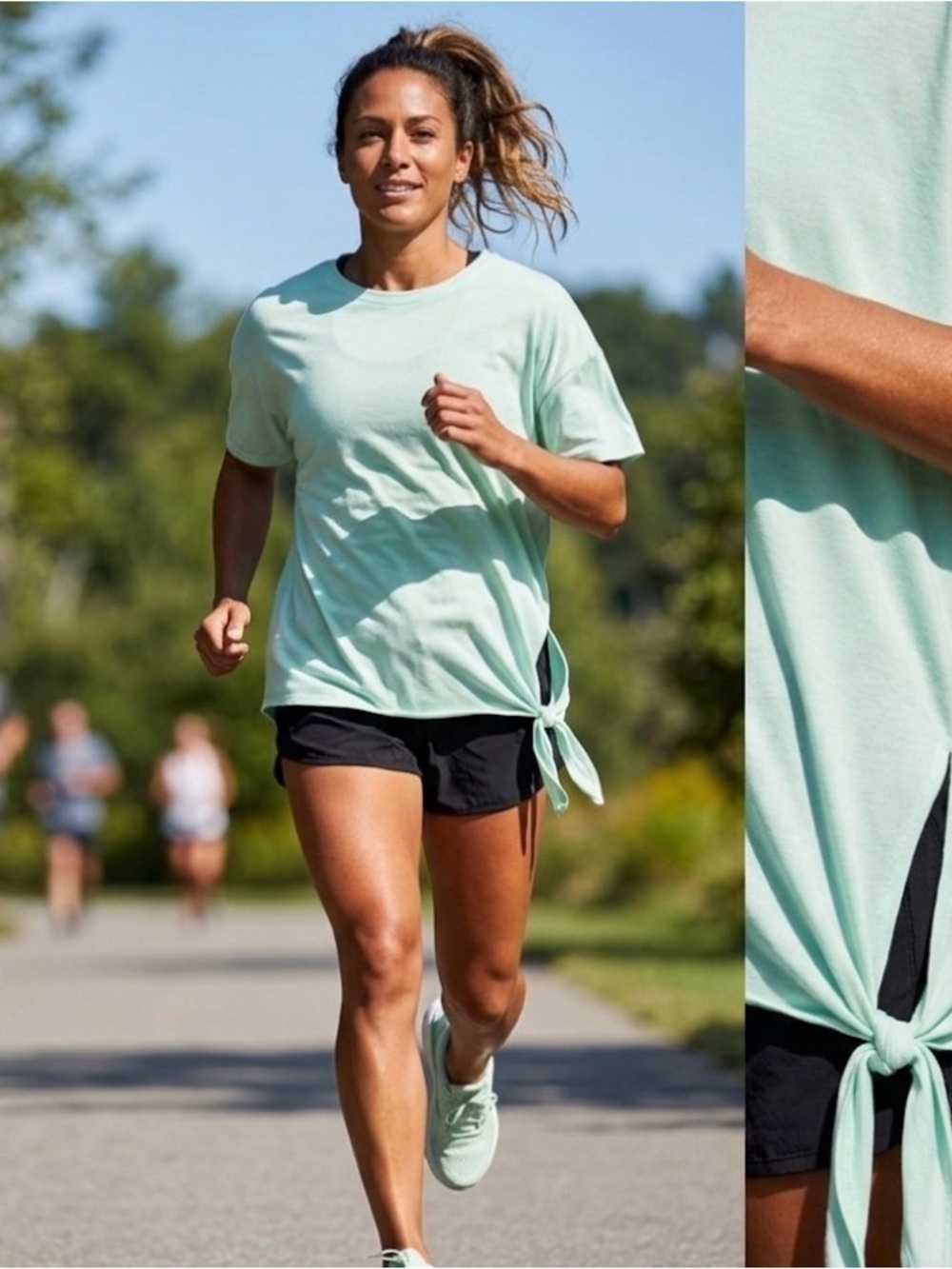 CALIA by Carrie Underwood Light Green Short Sleeve Top size Medium